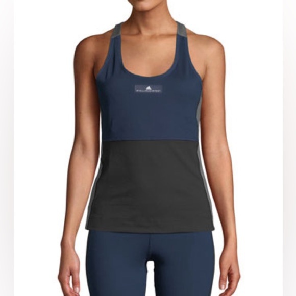 Adidas By Stella McCartney Yoga Comfort Colorblock Tank Top Size Small - Picture 2 of 12